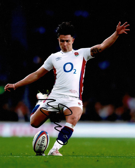 Marcus Smith Signed 10X8 Photo England & Harlequins Rugby AFTAL COA (2309)