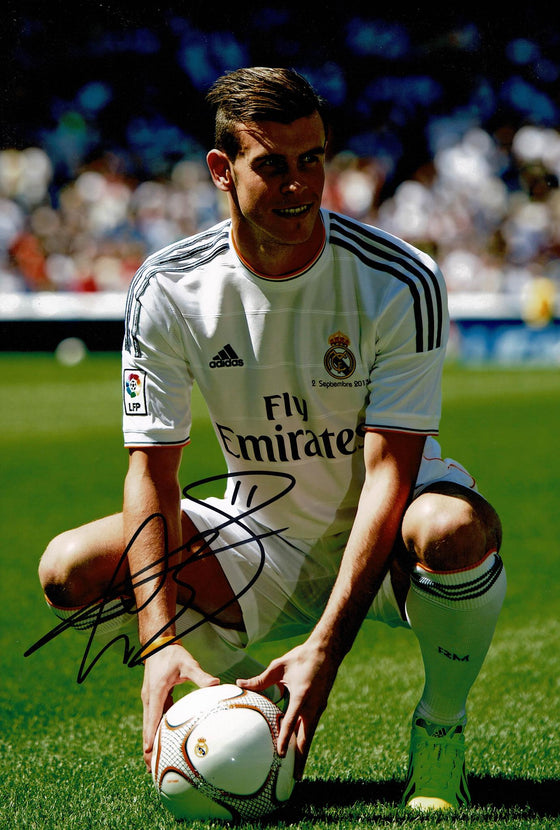 Gareth Bale Signed 12X8 Photo Real Madrid & Wales AFTAL COA (1567)