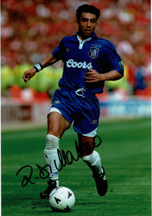  Roberto Di Matteo Signed 10X8 Photo Chelsea FC 1997 FA CUP FINAL AFTAL COA (1105