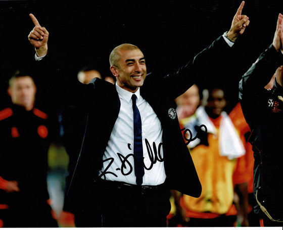 Roberto Di Matteo Signed 10X8 Photo Chelsea FC Munich 2012 AFTAL COA (1140