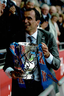  Roberto Martinez Signed 12X8 Photo Wigan Athletic F.C. FA Cup AFTAL COA (1641)