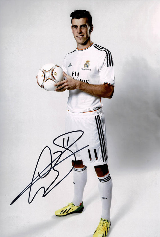 Gareth Bale Signed 12X8 Photo Real Madrid & Wales AFTAL COA (1626)