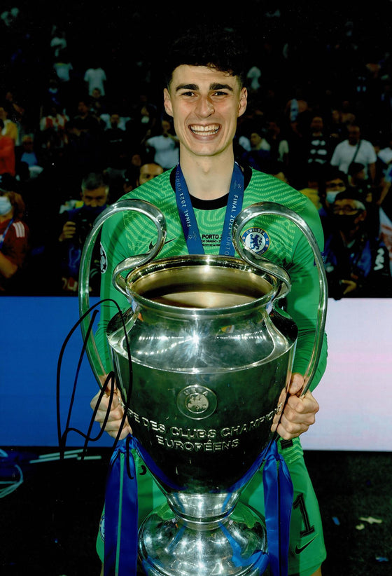 Kepa Arrizabalaga Signed 12X8 Photo Chelsea F.C. Porto 2021 AFTAL COA (1696)