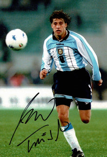  Hernan Crespo Signed 12X8 Photo Lazio & Argentina AFTAL COA (1710)