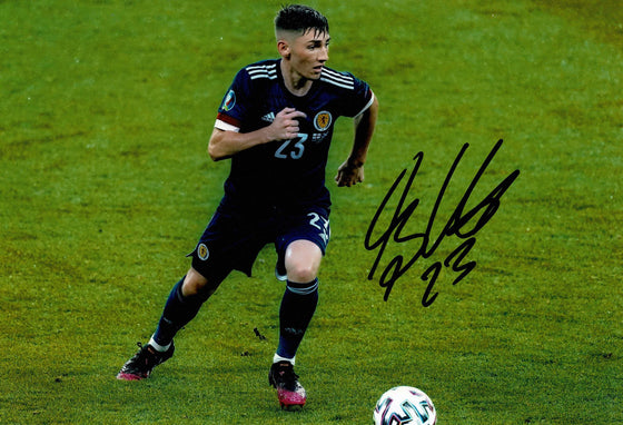 Billy Gilmour Signed 12X8 Photo Scotland Euro 2020 AFTAL COA (1726)