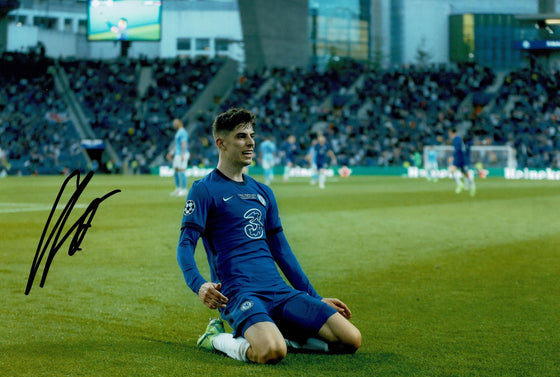 Kai Havertz Signed 12X8 Photo Chelsea F.C. Genuine Signature AFTAL COA (1732)