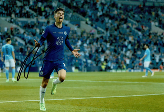 Kai Havertz Signed 12X8 Photo Chelsea F.C. Genuine Signature AFTAL COA (1740)