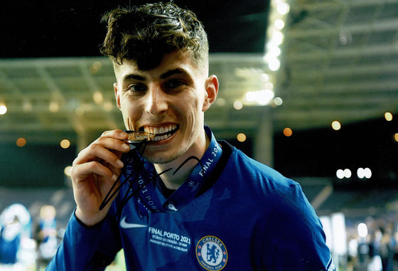 Kai Havertz Signed 12X8 Photo Chelsea F.C. Genuine Signature AFTAL COA (1745)