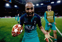  Lucas Moura Signed 12X8 Photo SPURS Tottenham Hotspur Iconic Ajax AFTAL COA 1723