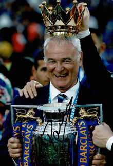  Claudio Ranieri Signed 12X8 Photo Leicester City F.C. Genuine COA AFTAL (1449)