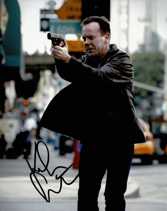 Kiefer Sutherland Signed 10X8 Photo "24" Jack Bauer AFTAL COA (5451)