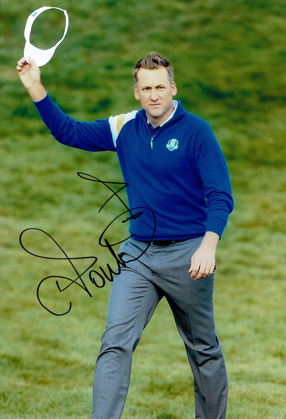 Ian Poulter Signed 12X8 Photo Mr Ryder Cup Genuine Autograph AFTAL COA (3153)