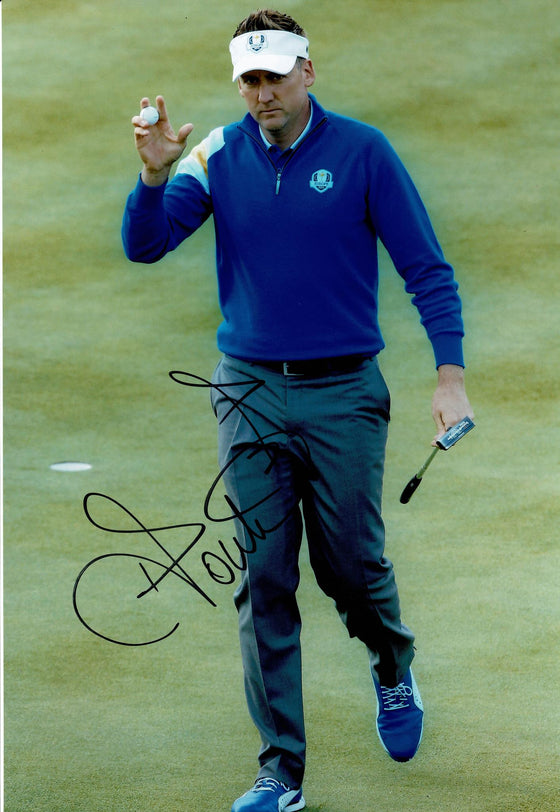 Ian Poulter Signed 12X8 Photo Mr Ryder Cup Genuine Autograph AFTAL COA (3113)