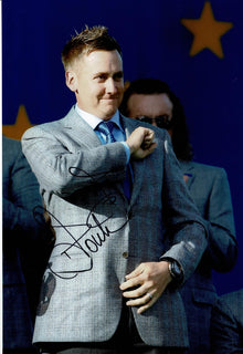  Ian Poulter Signed 12X8 Photo Mr Ryder Cup Genuine Autograph AFTAL COA (3072)
