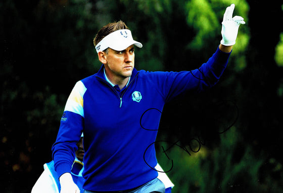 Ian Poulter Signed 12X8 Photo Mr Ryder Cup Genuine Autograph AFTAL COA (3071)