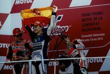  Jorge Lorenzo Signed 12X8 Photo Yamaha Moto GP AFTAL COA (3599)