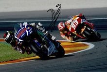  Jorge Lorenzo Signed 12X8 Photo Yamaha Moto GP AFTAL COA (3607)