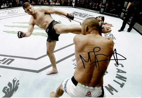 Michael Bisping Signed 12X8 Photo UFC GENUINE Signature AFTAL COA (F)
