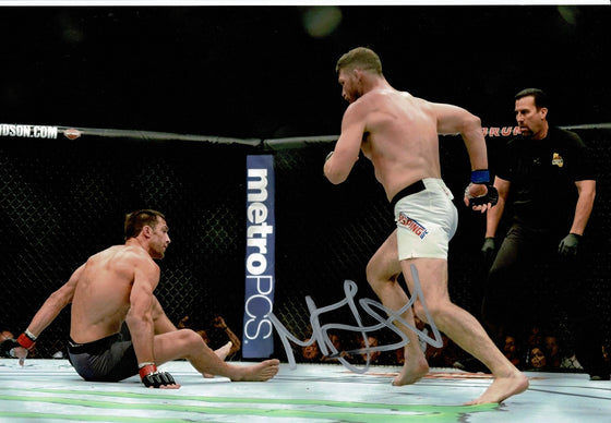 Michael Bisping Signed 12X8 Photo UFC GENUINE Signature AFTAL COA (I)