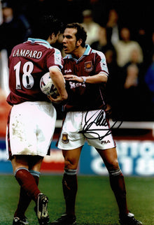  Paolo Di Canio SIGNED 12X8 Photo West Ham United PRIVATE SIGNING AFTAL COA (1804