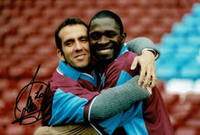  Paolo Di Canio SIGNED 12X8 Photo West Ham United PRIVATE SIGNING AFTAL COA (1820