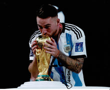  Alexis Mac Allister Signed 10X8 Photo Argentina World Cup Winner AFTAL COA (1152