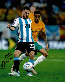  Alexis Mac Allister Signed 10X8 Photo Argentina World Cup Winner AFTAL COA (1301