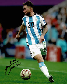  Alexis Mac Allister Signed 10X8 Photo Argentina World Cup Winner AFTAL COA (1306