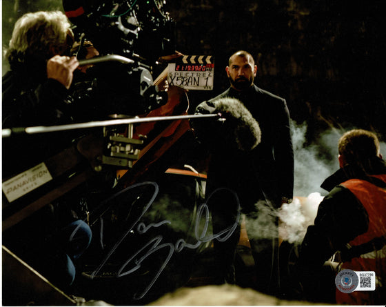 Dave Bautista SIGNED SPECTRE 10X8 Photo Genuine Signature BAS TPA (7530)