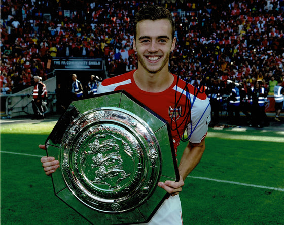 Calum Chambers SIGNED 10X8 Photo Arsenal F.C. Photo AFTAL COA (1162)