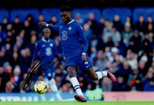  Benoit Badiashile Signed 12X8 Photo Chelsea F.C. AFTAL COA (9040)