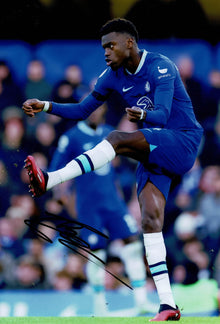  Benoit Badiashile Signed 12X8 Photo Chelsea F.C. AFTAL COA (9130)