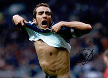  Paolo Di Canio Signed 16X12 Photo West Ham United GOAL AGAINST MAN U AFTAL COA