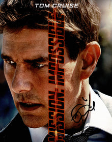  Tom Cruise SIGNED 10X8 Photo Mission Impossible AFTAL COA (5324)