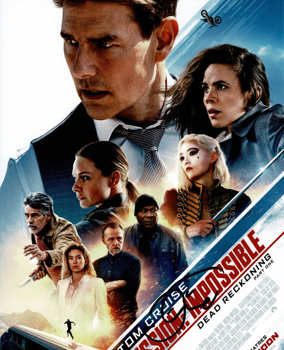 Tom Cruise SIGNED 10X8 Photo Mission Impossible AFTAL COA (5326)