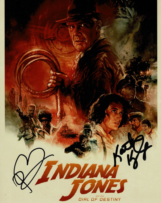 Phoebe Waller-Bridge Kathleen Kennedy SIGNED 10X8 Photo Indiana Jones COA (5577)