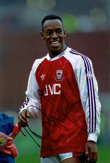  Ian Wright Signed 12X8 Photo Arsenal F.C. Genuine Signature AFTAL COA (1802)