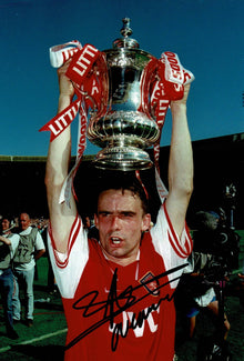  Marc Overmars Signed 12X8 Photo Arsenal F.C. Genuine Autograph AFTAL COA (1508)