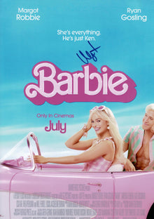  Margot Robbie Signed 18X12 Photo Barbie The Movie Genuine Autograph AFTAL COA