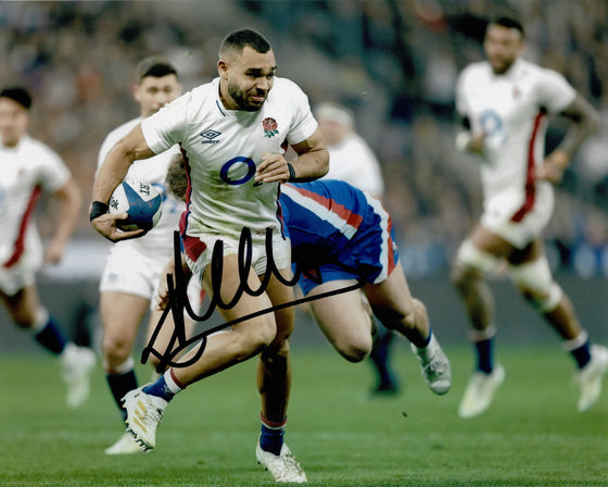 Joe Marchant Signed 10X8 Photo ENGLAND RUGBY AFTAL COA (2326)