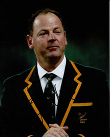  Jake White Signed 10X8 Photo SPRINGBOKS South Africa AFTAL COA (2364)