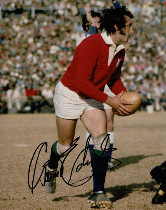 Gareth Edwards Signed 10X8 WALES Rugby LEGEND AFTAL COA (2381)