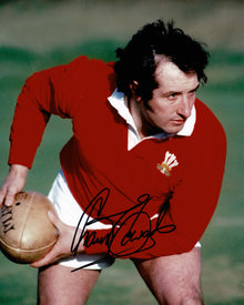  Gareth Edwards Signed 10X8 WALES Rugby LEGEND AFTAL COA (2386)