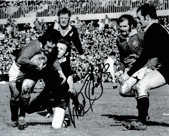 Gareth Edwards Signed 10X8 WALES Rugby LEGEND AFTAL COA (2378)