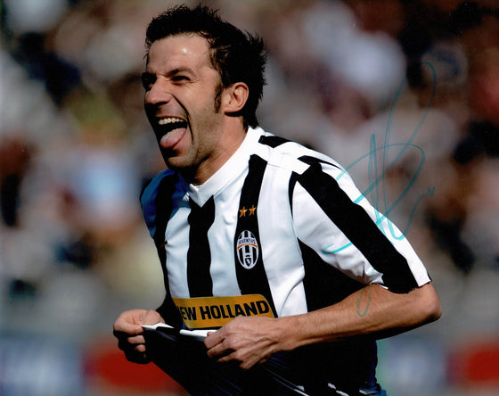 Alessandro Del Piero Signed 10X8 Photo Juventus FC AFTAL COA (1192)