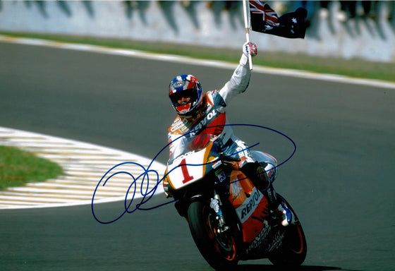 Mick Doohan Signed 12X8 Photo HONDA AFTAL COA (3568)