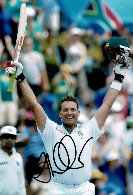 Jacques Kallis Signed 12X8 Photo South African Cricket Legend AFTAL COA (2619)