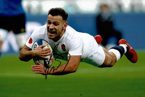 Danny Care Signed 12X8 Photo Harlequins & ENGLAND RUGBY AFTAL COA (2175)