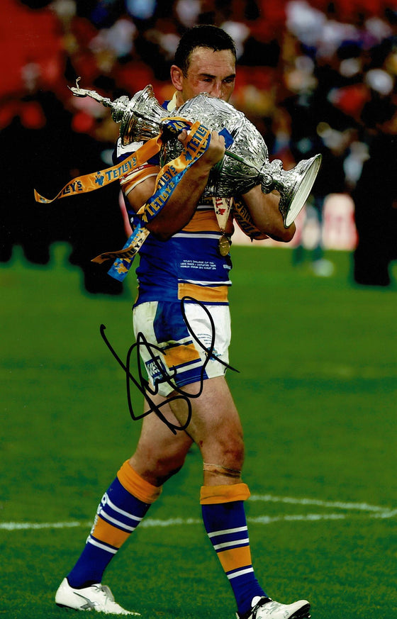 Kevin Sinfield SIGNED 12X8 Photo Leeds Rhinos Genuine Autograph AFTAL COA (2257)