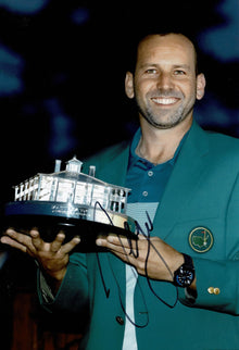  Sergio Garcia Signed 12X8 Photo Masters Genuine Signature AFTAL COA (3129)